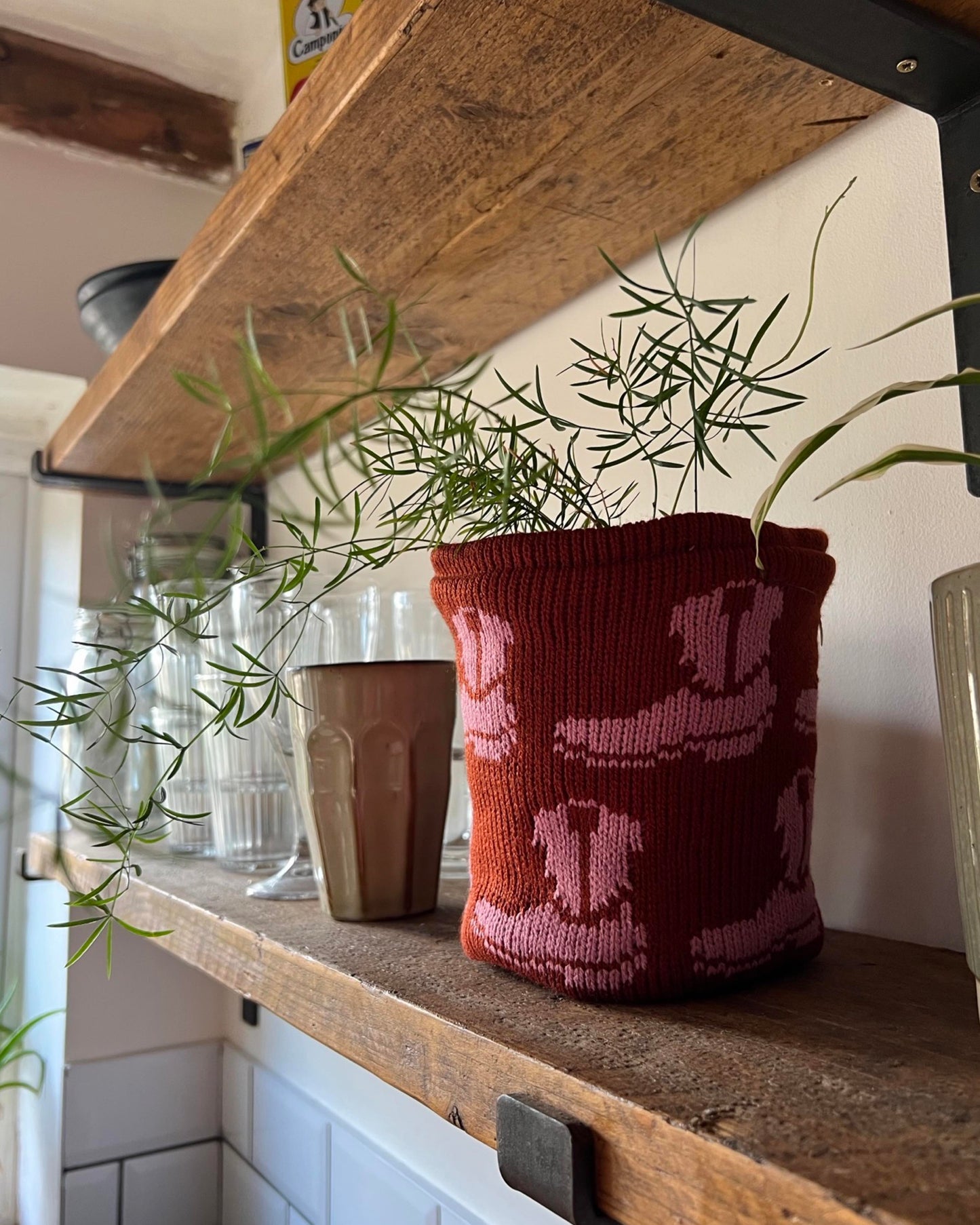 Medium Pot Cover - Western Boot - All Colours
