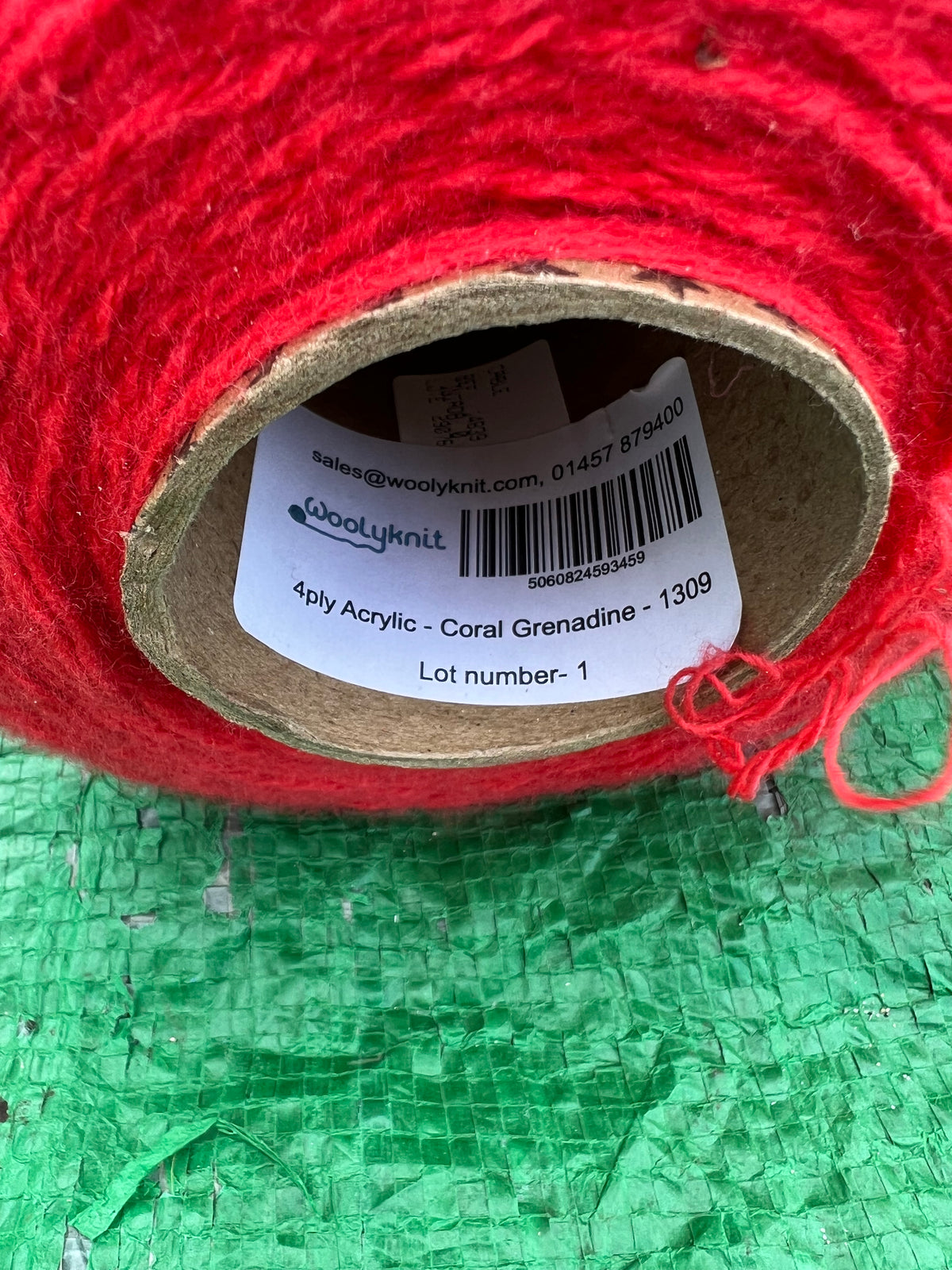 Coral Grenadine 4 ply acrylic yarn bundle - over 600g