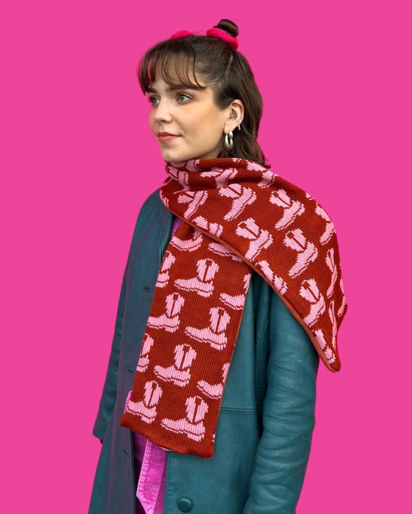 Skinny Scarf - Western Boot - All Colours