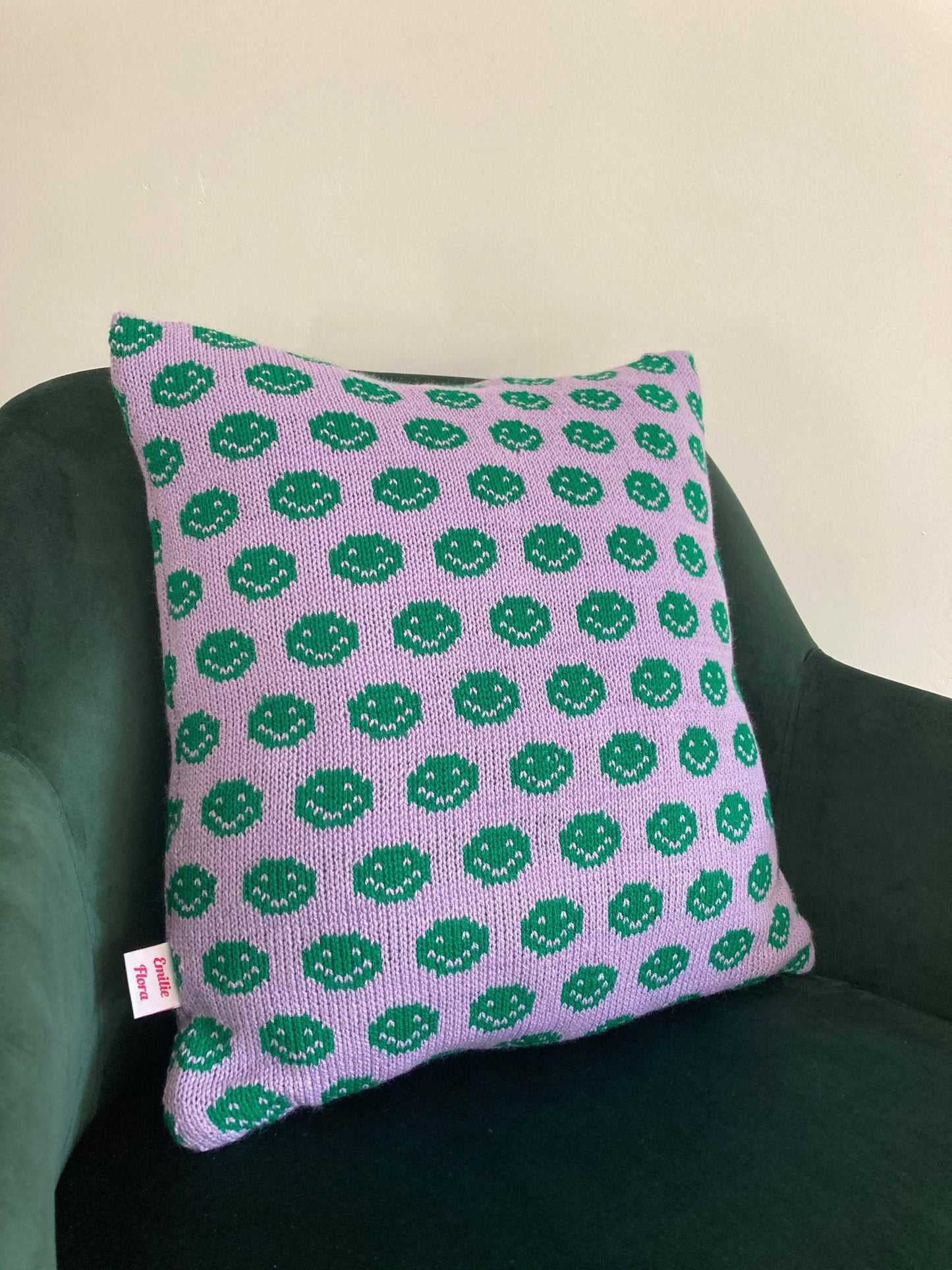 Medium Cushion - Happy Face - All Colours