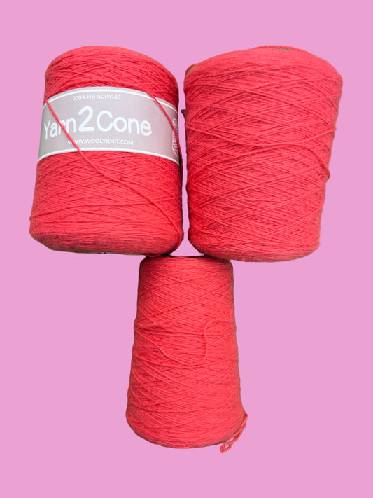 Watermelon 4 ply acrylic yarn bundle - over 1kg