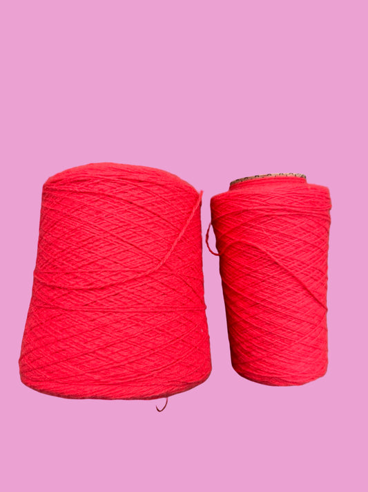 Coral Grenadine 4 ply acrylic yarn bundle - over 600g