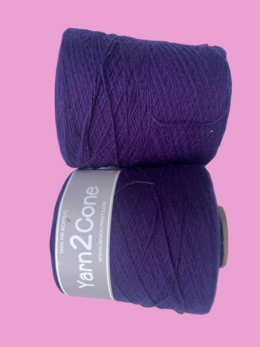 Purple 4 ply acrylic yarn bundle - 1kg