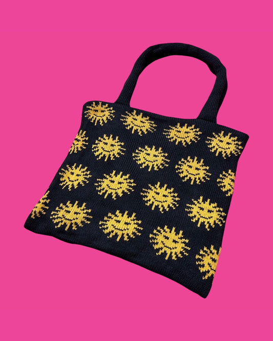 Tote Bag - Sunny, Black and Mustard - READY TO SHIP