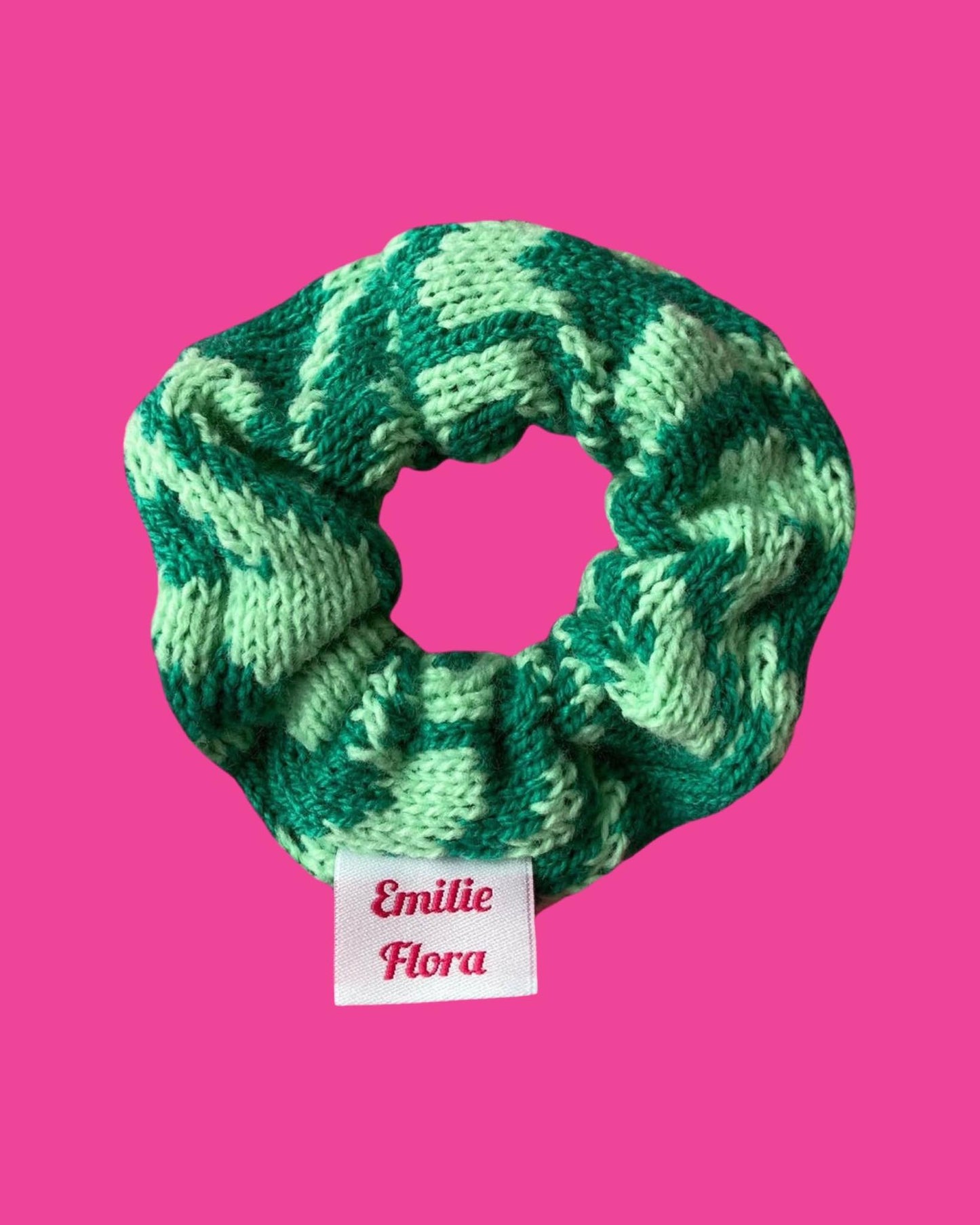 Scrunchie - Swirly, Teal and Mint - READY TO SHIP