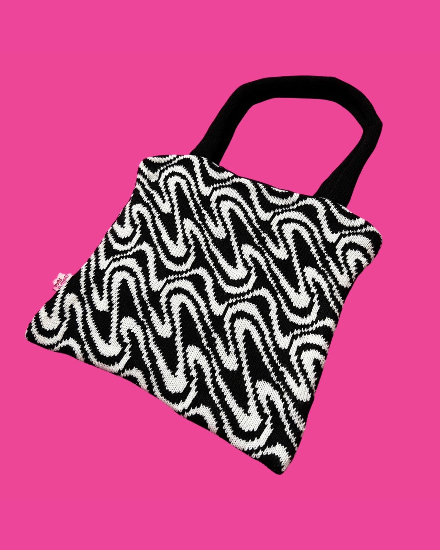 Tote Bag - Swirly Black and White - READY TO SHIP