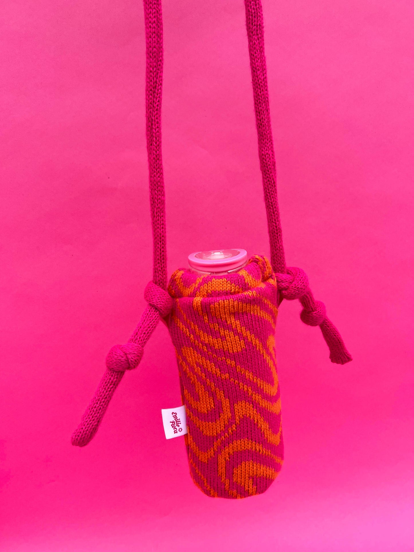 Bottle Holder with Adjustable Strap - Swirly - All Colours
